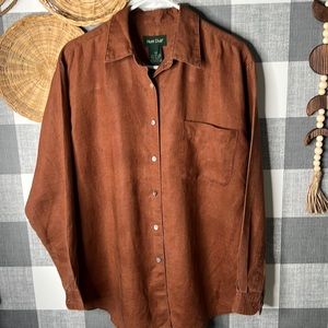 Men’s Linen Button Down Shirt Long Sleeve
